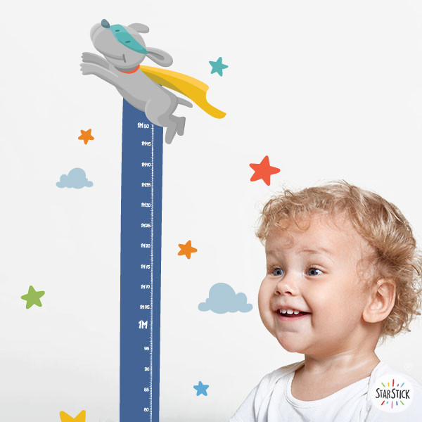 Vinil mesurador - Súper Gos - Decoració infantil