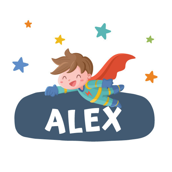 Personalized stickers - Super child - Children's room decoration