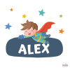 Personalized stickers - Super child - Children's room decoration