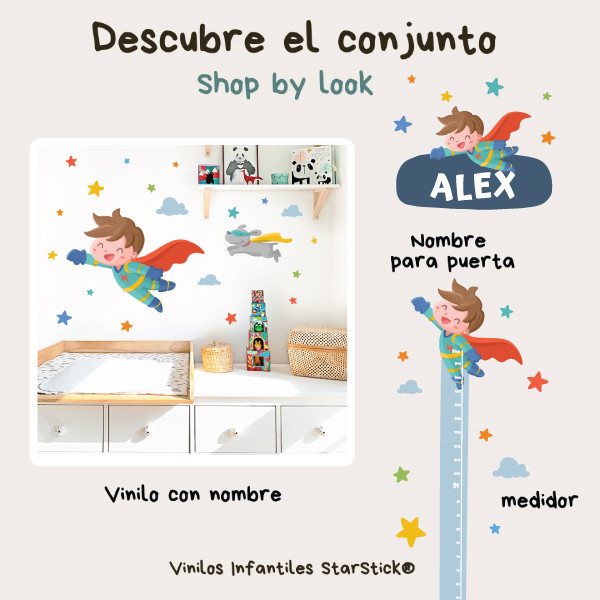 Personalized stickers - Super child - Children's room decoration