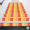 Pack de 10 marches avec tables de multiplication - Stickers pour décorer les escaliers
