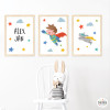 Súper niño - Conjunto de 3 Cuadros infantiles personalizados
