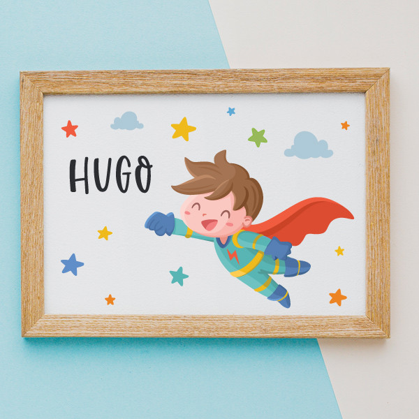 Quadre Infantil Personalitzat "Súper Nen" | Decoració Única per a Nens