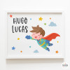 Personalized Kids' Wall Art "Super Boy" | Unique Children's Room Decor