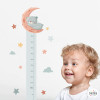 Osito en la luna - Vinilo medidor para habitaciones infantiles