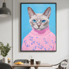 Cuadro para salón - Gato hipster