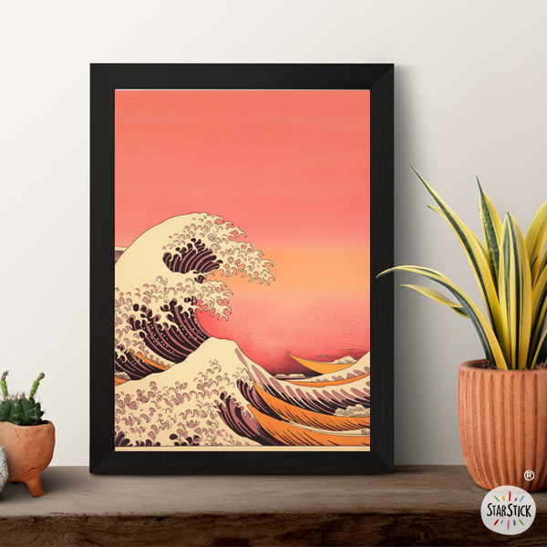 Decorative poster - Japanese waves