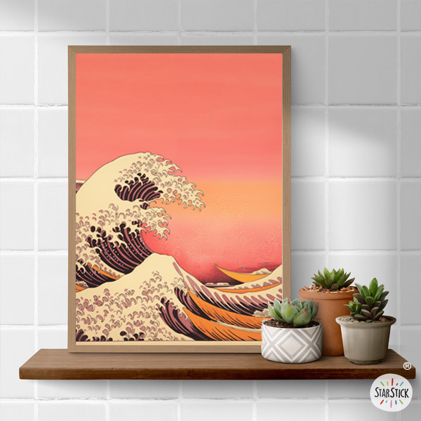 Decorative poster - Japanese waves