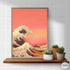 Decorative poster - Japanese waves