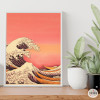 Decorative poster - Japanese waves