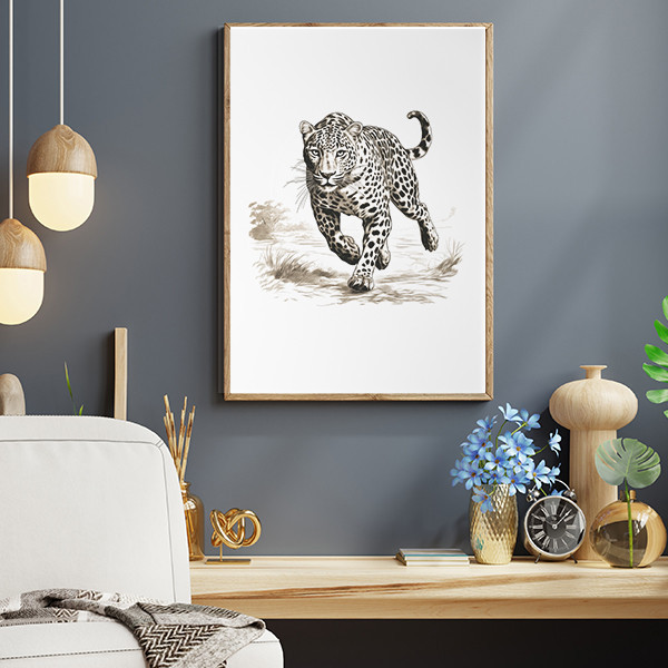 Affiche décorative - Tigre rapide