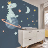 Stickers muraux pour enfants pour bébés Dinosaure rêveur