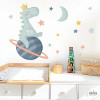 Stickers muraux pour enfants pour bébés Dinosaure rêveur