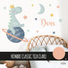 Stickers muraux pour enfants pour bébés Dinosaure rêveur
