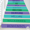 Vinils per a escales - Benvinguts multi idioma