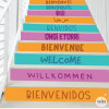 Vinils per a escales - Benvinguts multi idioma