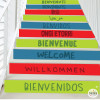 Vinils per a escales - Benvinguts multi idioma
