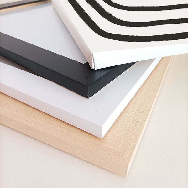 Cuadro abstracto para salón - Líneas curvas