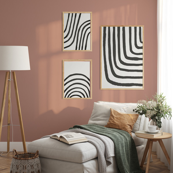 Cuadro abstracto para salón - Líneas paralelas