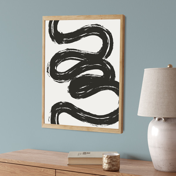 Poster - Brush in black and white