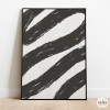 Pòster per emmarcar - Brush corbes en blanc i negre