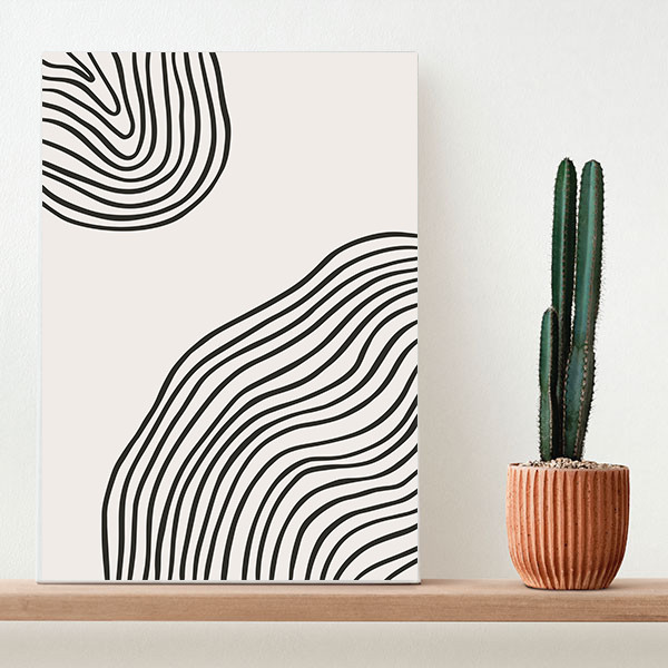 Quadre decoratiu minimalista - Línies A