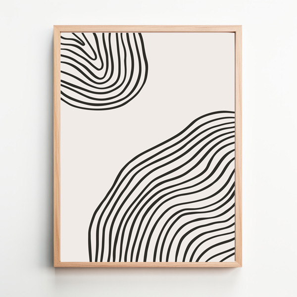 Quadre decoratiu minimalista - Línies A