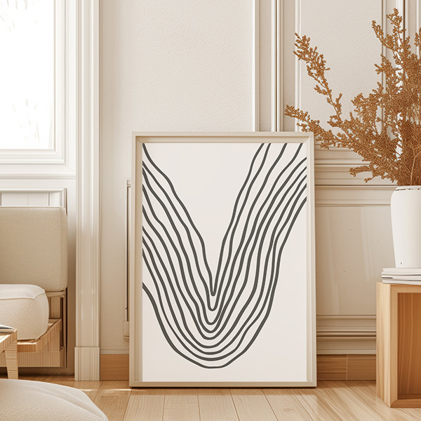 Decorative painting - Fine lines B