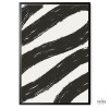 Póster para enmarcar - Brush curbas en blanco y negro