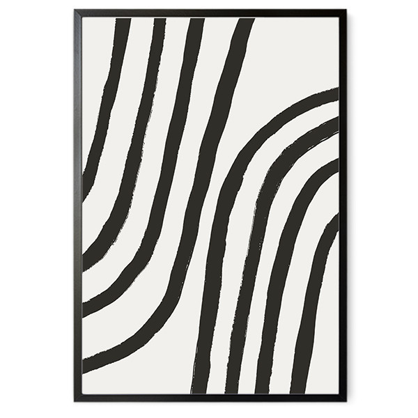 Cuadro abstracto para salón - Líneas paralelas