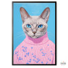 Cuadro para salón - Gato hipster
