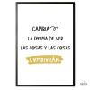 Cuadros decorativos - ¡Elige idioma! - Cambia la forma de ver las cosas y las cosas cambiarán