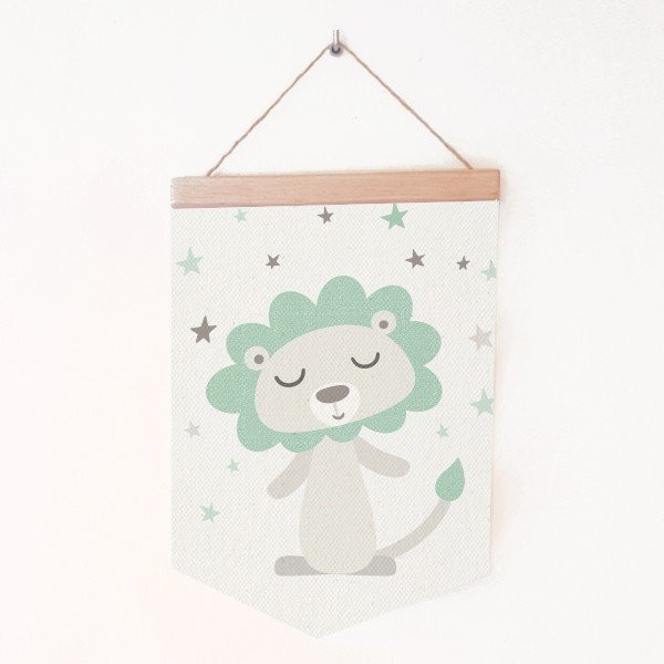 Lion style nordique - Bannières pour enfants