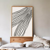 Tableaux minimalistes noir et blanc - Lignes fines C