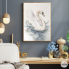Cigne en estil aquarel·la - Quadres per al saló