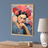 Retrato mujer – Lámina decorativa al estilo Frida