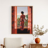 Mujer en la ventana – Lámina decorativa para salón