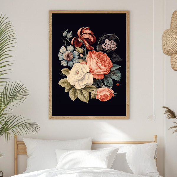 Vintage flowers - Print for frame