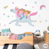 Brothers with unicorn - Children's decorative stickers