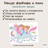 Germans amb unicorn - Vinils decoratius infantils
