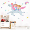 Germans amb unicorn - Vinils decoratius infantils