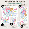 Germans amb unicorn - Vinils decoratius infantils