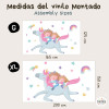 Germans amb unicorn - Vinils decoratius infantils
