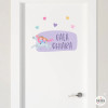 Hermanos con unicornio. Vinilos decorativos con nombre