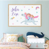 Siblings with Unicorn - Decorative Kids' Print