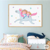 Siblings with Unicorn - Decorative Kids' Print