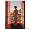 Mujer en la ventana – Lámina de cuadro decorativa para salón