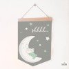 Banderola Bebé - Osito en la luna