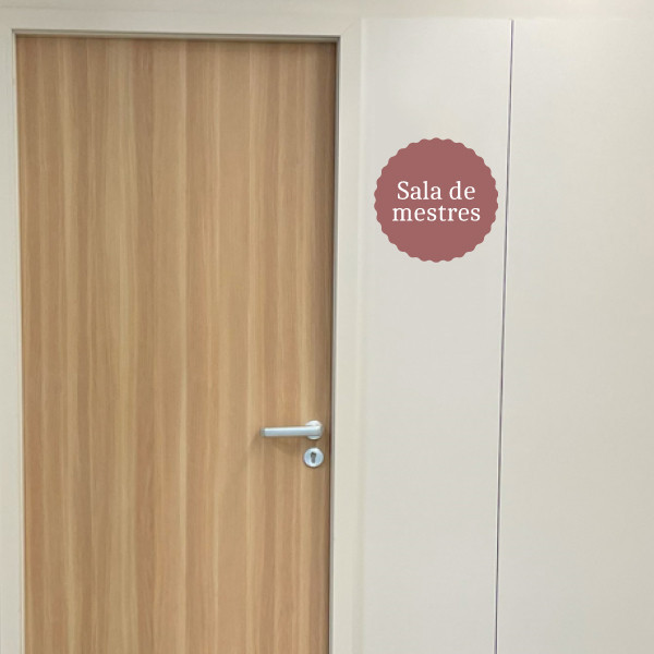 Carteles de señalización Personalizables - Esferas dentadas - Vinilos autoadhesivos
