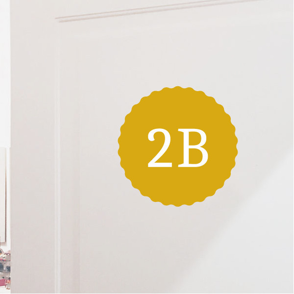 Carteles de señalización Personalizables - Esferas dentadas - Vinilos autoadhesivos
